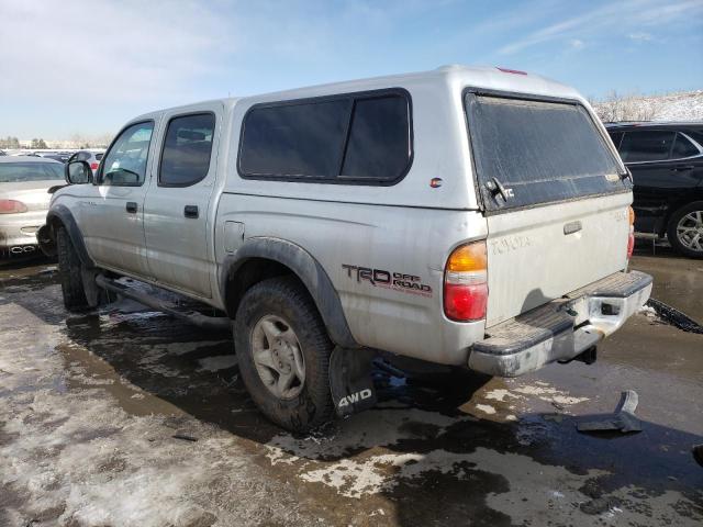 5TEHN72N23Z286086 - 2003 TOYOTA TACOMA DOUBLE CAB SILVER photo 2