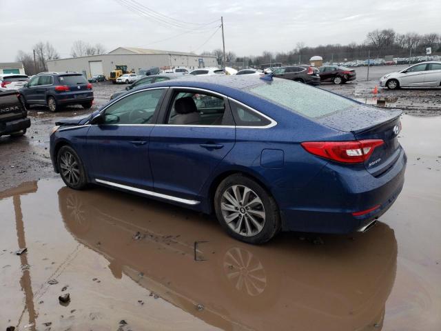 5NPE34AFXGH273998 - 2016 HYUNDAI SONATA SPORT BLUE photo 2