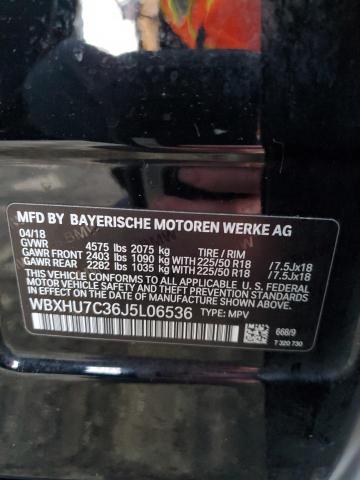 WBXHU7C36J5L06536 - 2018 BMW X1 SDRIVE28I BLACK photo 13