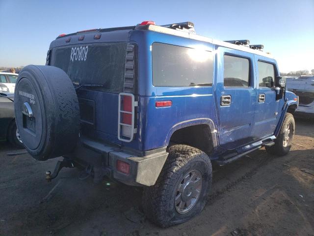 5GRGN23U96H101976 - 2006 HUMMER H2 BLUE photo 3