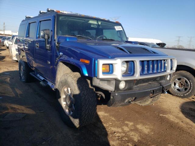 5GRGN23U96H101976 - 2006 HUMMER H2 BLUE photo 4