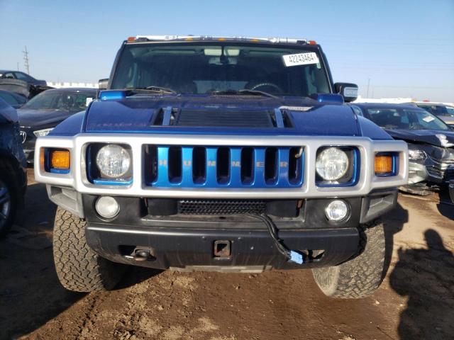 5GRGN23U96H101976 - 2006 HUMMER H2 BLUE photo 5