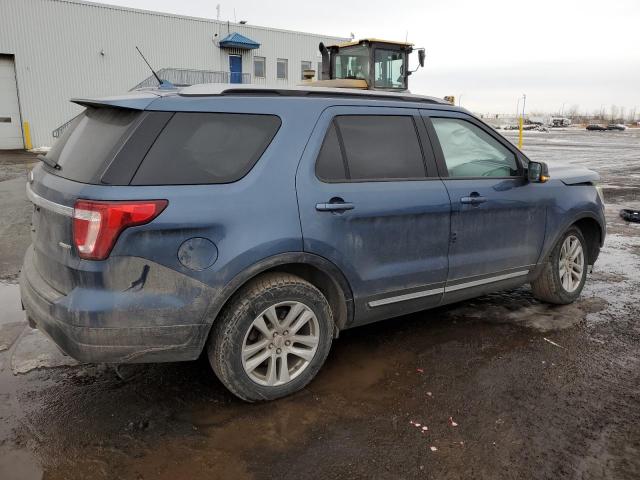 1FM5K8DH6KGA33640 - 2019 FORD EXPLORER XLT BLUE photo 3