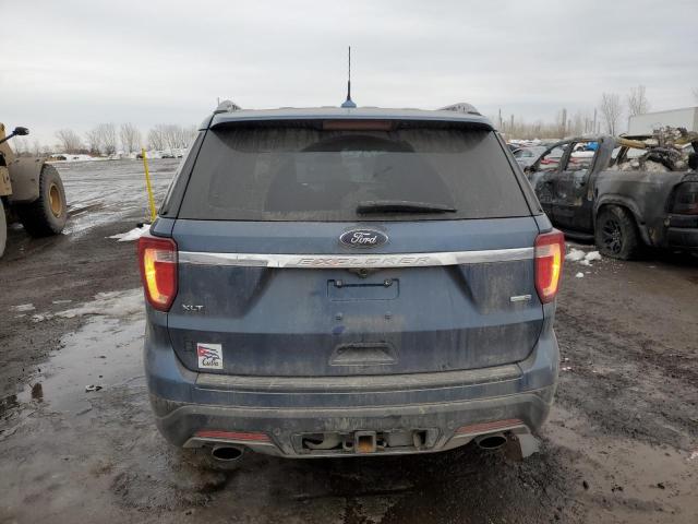 1FM5K8DH6KGA33640 - 2019 FORD EXPLORER XLT BLUE photo 6