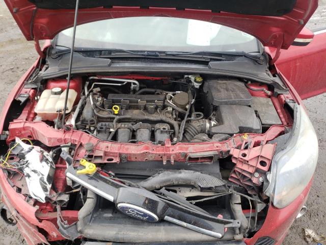 1FAHP3N23CL353125 - 2012 FORD FOCUS TITANIUM RED photo 11