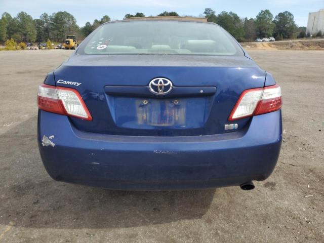 4T1BB46K49U087874 - 2009 TOYOTA CAMRY HYBRID BLUE photo 6