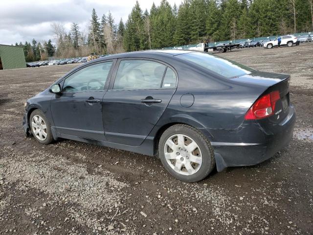 1HGFA165X8L082895 - 2008 HONDA CIVIC LX BLACK photo 2