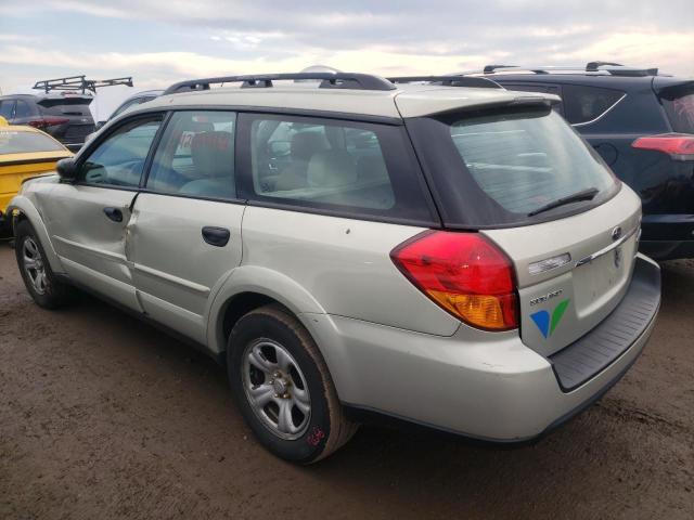 4S4BP61C677339469 - 2007 SUBARU OUTBACK OUTBACK 2.5I BEIGE photo 2