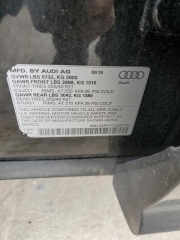 WA1C4AFY7J2203732 - 2018 AUDI SQ5 PRESTIGE BLACK photo 12