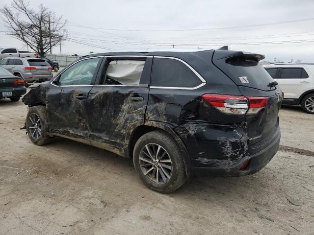 5TDJZRFH2KS582758 - 2019 TOYOTA HIGHLANDER SE BLACK photo 2