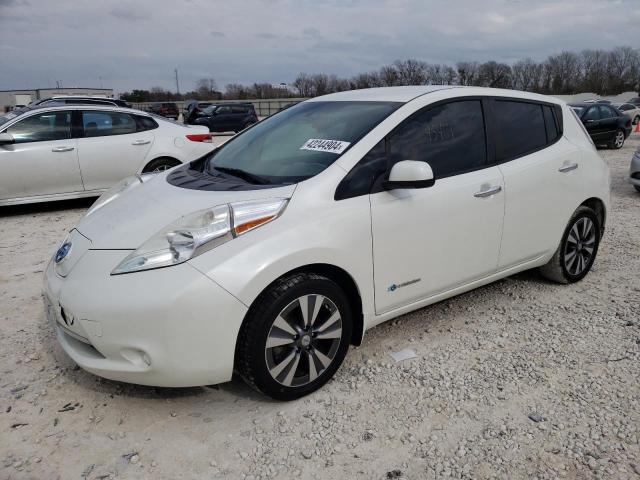 1N4AZ0CP1FC309248 - 2015 NISSAN LEAF S WHITE photo 1