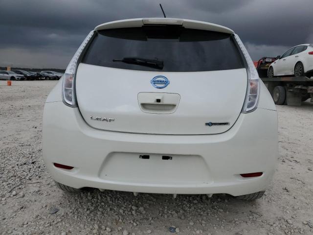 1N4AZ0CP1FC309248 - 2015 NISSAN LEAF S WHITE photo 6