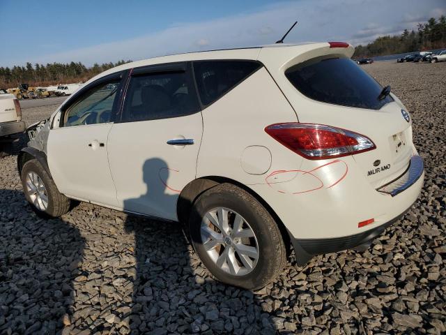 JN8AZ1MW0BW176176 - 2011 NISSAN MURANO S WHITE photo 2