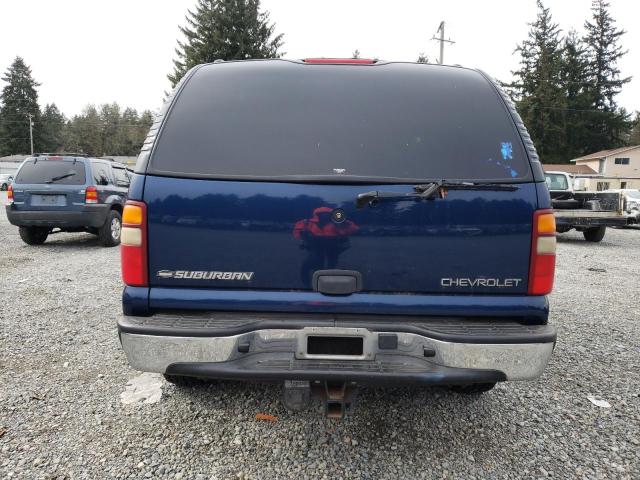 3GNEC16T52G205095 - 2002 CHEVROLET SUBURBAN C1500 BLUE photo 6