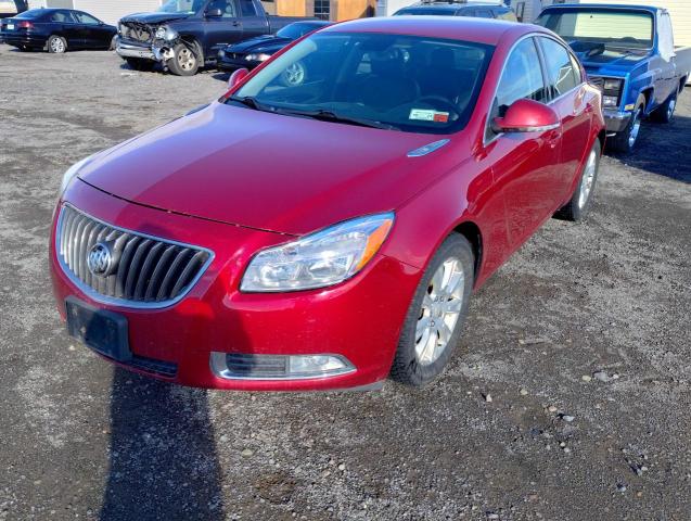 2G4GR5ERXD9161844 - 2013 BUICK REGAL 红色 照片 2