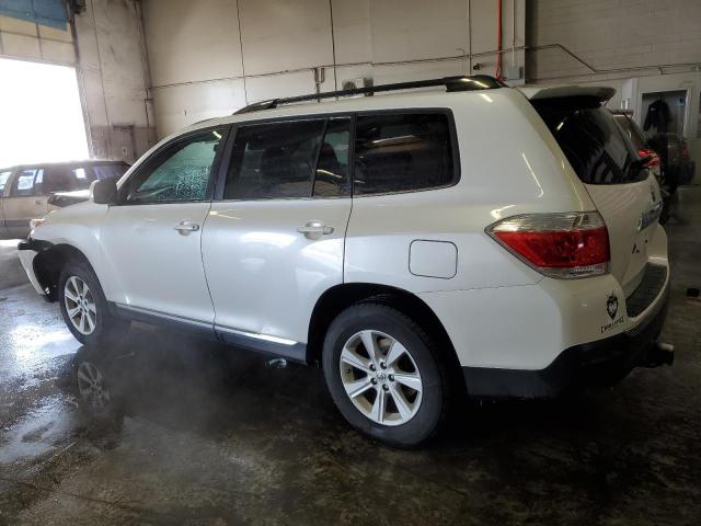 5TDZA3EH3DS031430 - 2013 TOYOTA HIGHLANDER BASE Blanc photo 2