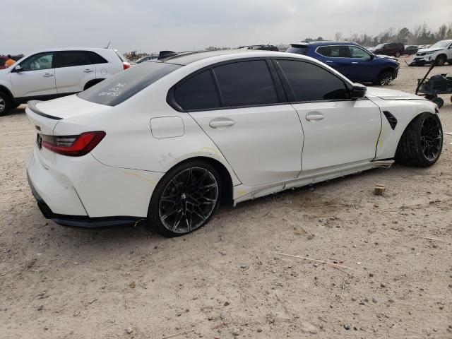 WBS43AY02NFM62513 - 2022 BMW M3 COMPETITION თეთრი ფოტო 3