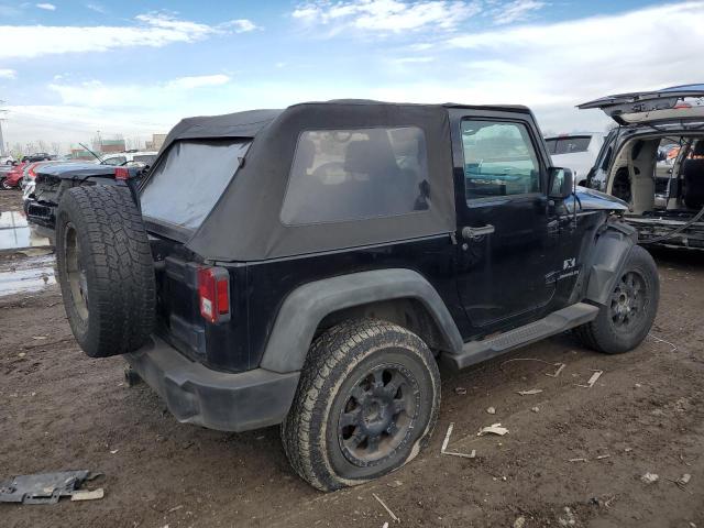 1J4FA24108L557615 - 2008 JEEP WRANGLER X BLACK photo 3