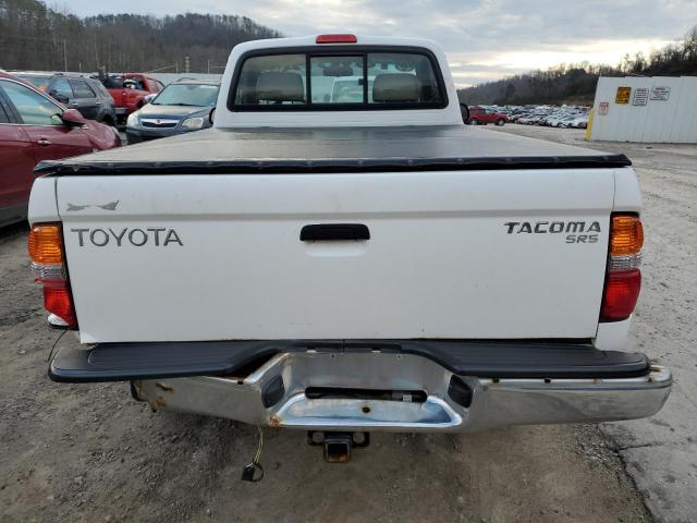 5TEPM62N52Z010136 - 2002 TOYOTA TACOMA WHITE photo 6