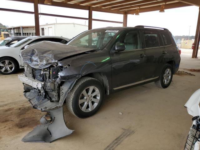 5TDZK3EH8DS096321 - 2013 TOYOTA HIGHLANDER BASE BLACK photo 1