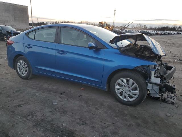 KMHD74LFXHU097177 - 2017 HYUNDAI ELANTRA SE BLUE photo 4