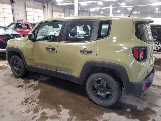 ZACCJBAT0FPB64898 - 2015 JEEP RENEGADE SPORT GREEN photo 2