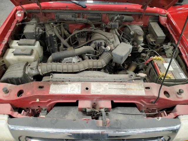 1FTYR11U9WTA24739 - 1998 FORD RANGER RED photo 11