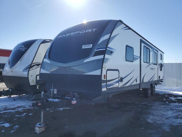 4YDT29520LD410183 - 2020 KEYSTONE PASSPORT WHITE photo 2