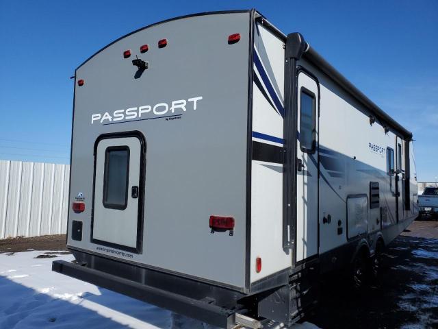 4YDT29520LD410183 - 2020 KEYSTONE PASSPORT WHITE photo 4