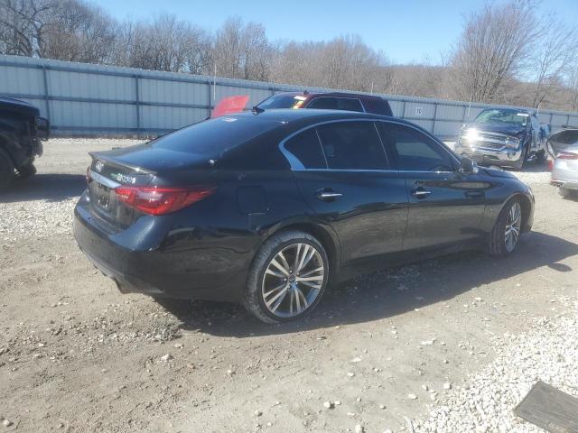 JN1EV7AR8JM437822 - 2018 INFINITI Q50 LUXE BLACK photo 3