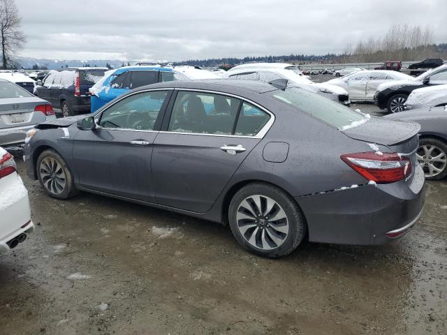 JHMCR6F34HC016105 - 2017 HONDA ACCORD HYBRID SILVER photo 2