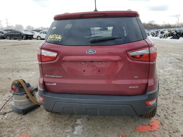 MAJ6S3GL9LC392930 - 2020 FORD ECOSPORT SE Bordeaux Foto 6