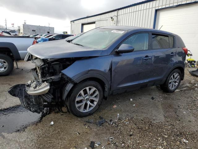 KNDPB3AC9E7579085 - 2014 KIA SPORTAGE BASE BLUE photo 1