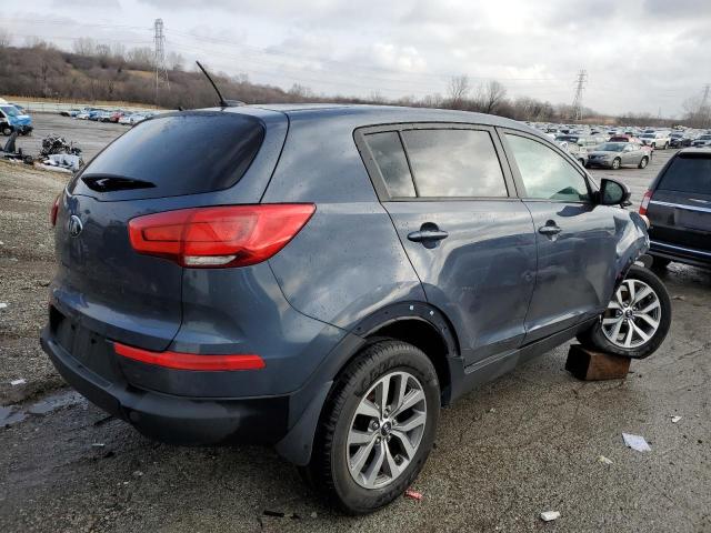 KNDPB3AC9E7579085 - 2014 KIA SPORTAGE BASE BLUE photo 3