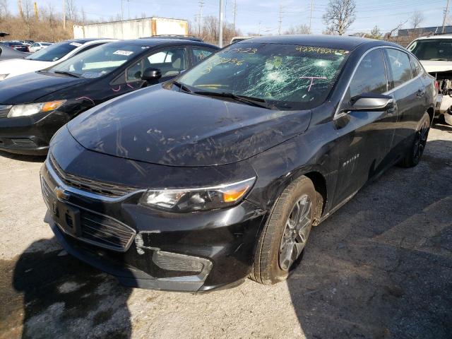 1G1ZE5ST8HF218766 - 2017 CHEVROLET MALIBU LT BLACK photo 1