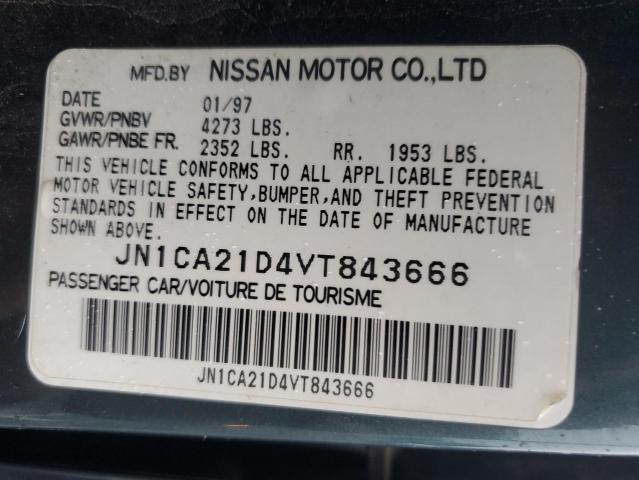 JN1CA21D4VT843666 - 1997 NISSAN MAXIMA GLE GREEN photo 12