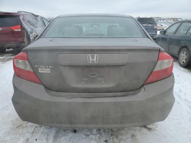 2HGFB2F4XCH054448 - 2012 HONDA CIVIC LX GRAY photo 6