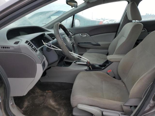 2HGFB2F4XCH054448 - 2012 HONDA CIVIC LX GRAY photo 7