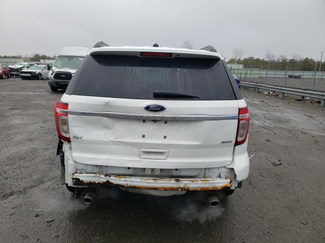 1FM5K8D89DGC86633 - 2013 FORD EXPLORER X WHITE photo 6