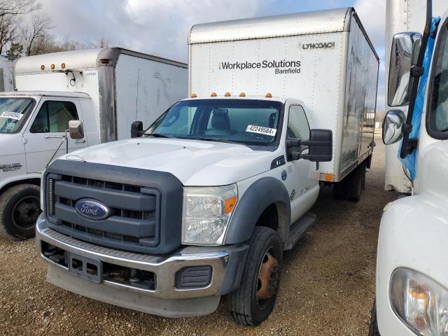 1FDUF4GT2EEB00159 - 2014 FORD F450 SUPER DUTY WHITE photo 1