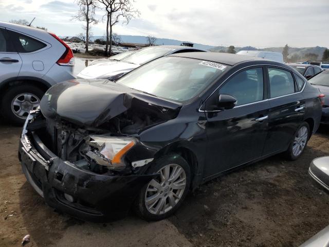 3N1AB7AP1DL657694 - 2013 NISSAN SENTRA S BLACK photo 1