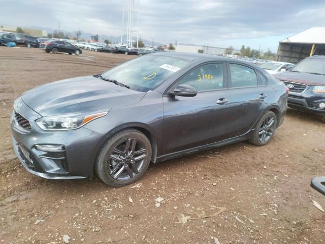 3KPF34AD7ME327647 - 2021 KIA FORTE GT LINE GRAY photo 1