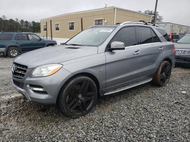 4JGDA5HB4CA046281 - 2012 MERCEDES-BENZ ML 350 4MATIC GRAY photo 1