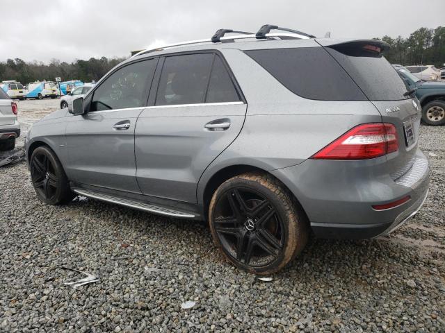 4JGDA5HB4CA046281 - 2012 MERCEDES-BENZ ML 350 4MATIC GRAY photo 2