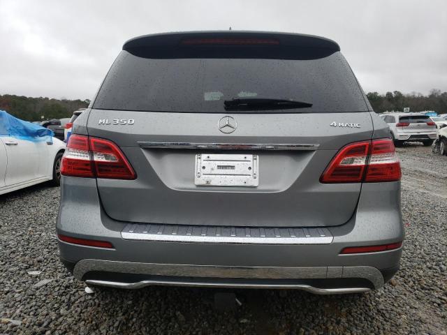 4JGDA5HB4CA046281 - 2012 MERCEDES-BENZ ML 350 4MATIC GRAY photo 6