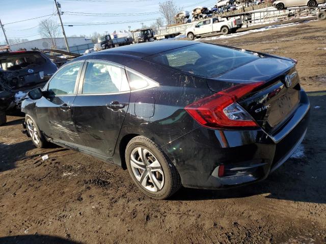 2HGFC2F50JH607739 - 2018 HONDA CIVIC LX BLACK photo 2