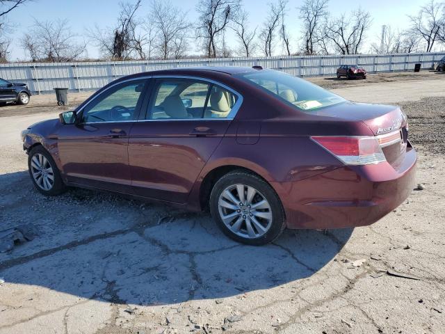 1HGCP2F88CA146082 - 2012 HONDA ACCORD EXL BURGUNDY photo 2