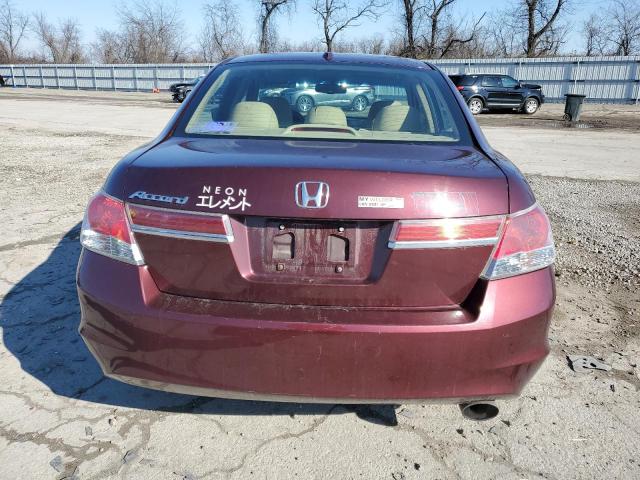 1HGCP2F88CA146082 - 2012 HONDA ACCORD EXL BURGUNDY photo 6