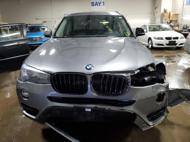 5UXWX9C38H0W67702 - 2017 BMW X3 XDRIVE28I GRAY photo 5