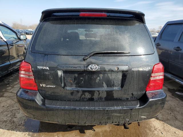 JTEHF21A610024899 - 2001 TOYOTA HIGHLANDER BLACK photo 6